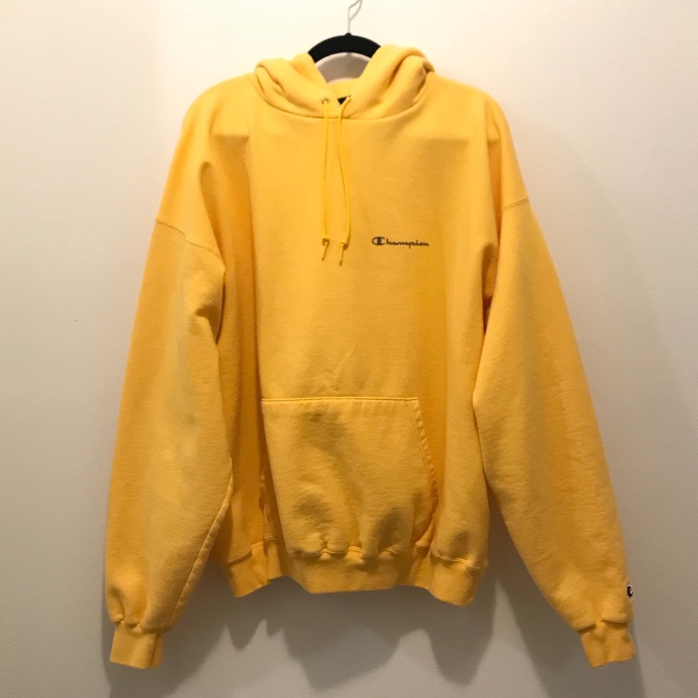 Yellow Champion Hoodie